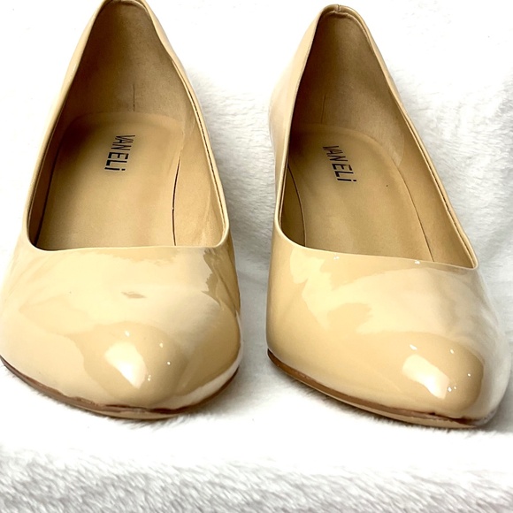 Vaneli Tilden Ecru Patent Leather Nude Colored Comfort Pumps Size 9.5M - Picture 6 of 14